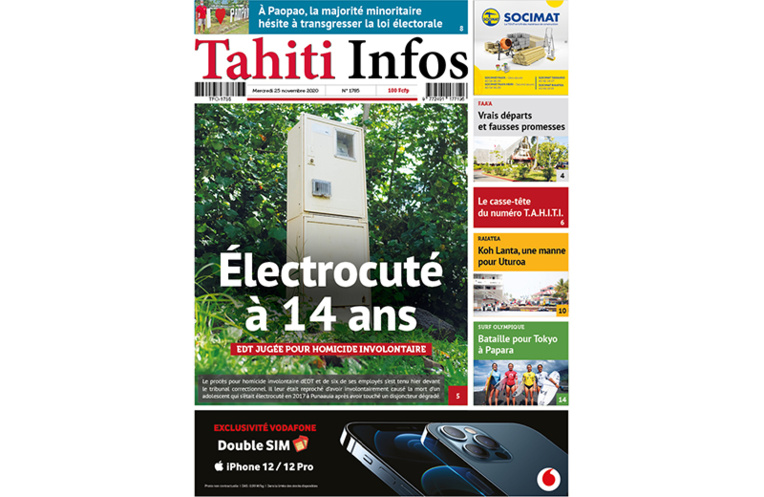 Votre Tahiti Infos à feuilleter gratuitement Votre Tahiti Infos à feuilleter gratuitement