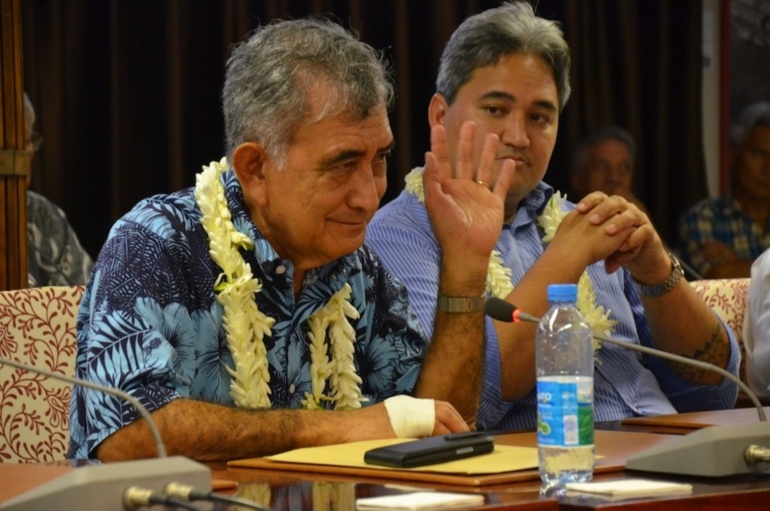 Oscar Temaru en VRP de la réinscription