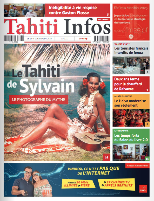 TAHITI INFOS N°1777 du 13 novembre 2020 TAHITI INFOS N°1777 du 13 novembre 2020