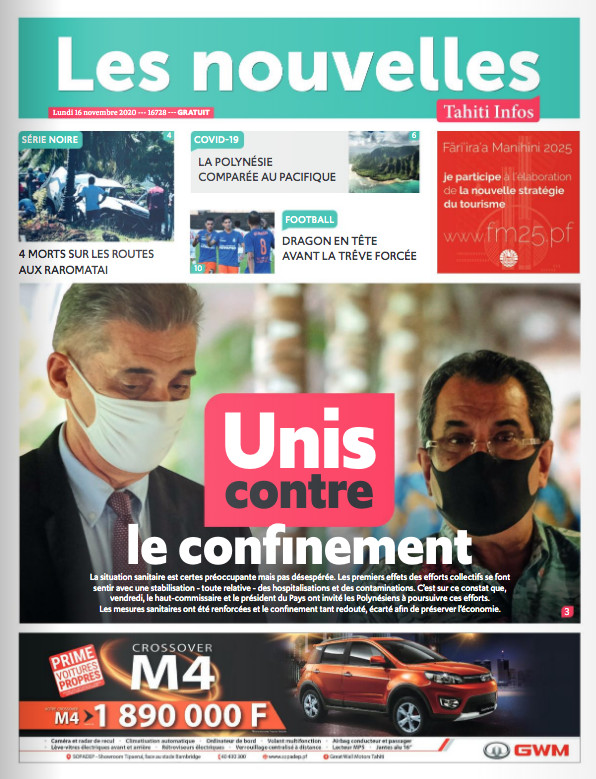 LES NOUVELLES N°16728 du 16 novembre 2020 LES NOUVELLES N°16728 du 16 novembre 2020