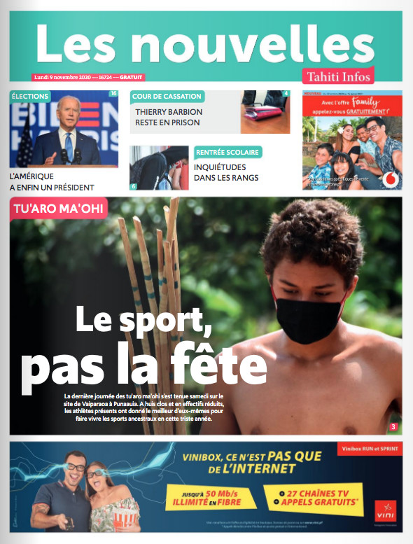 LES NOUVELLES N°16724 du 9 novembre 2020