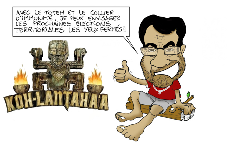 "Fritch à Koh-Lanta", par Munoz