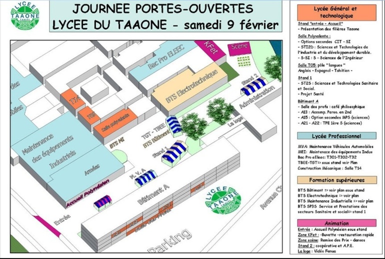 Journée Portes Ouvertes au public du Lycée polyvalent de Taaone ce Samedi 9 février