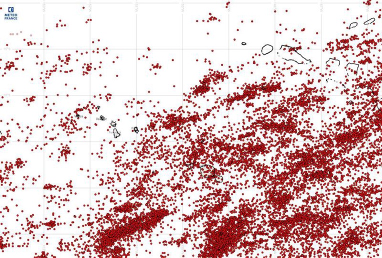 ​5 000 impacts de foudre sur la Société ce week-end