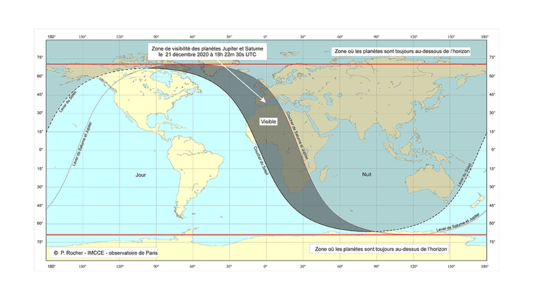 Grande conjonction de Saturne et Jupiter le 20 décembre Grande conjonction de Saturne et Jupiter le 20 décembre