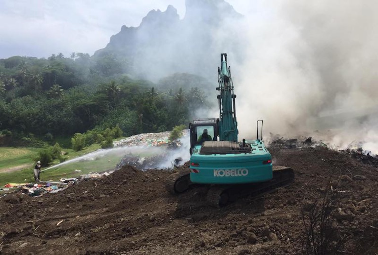 ​Incendie au CET de Bora Bora