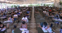 La salle d'examen lors du précédent concours de recrutement.