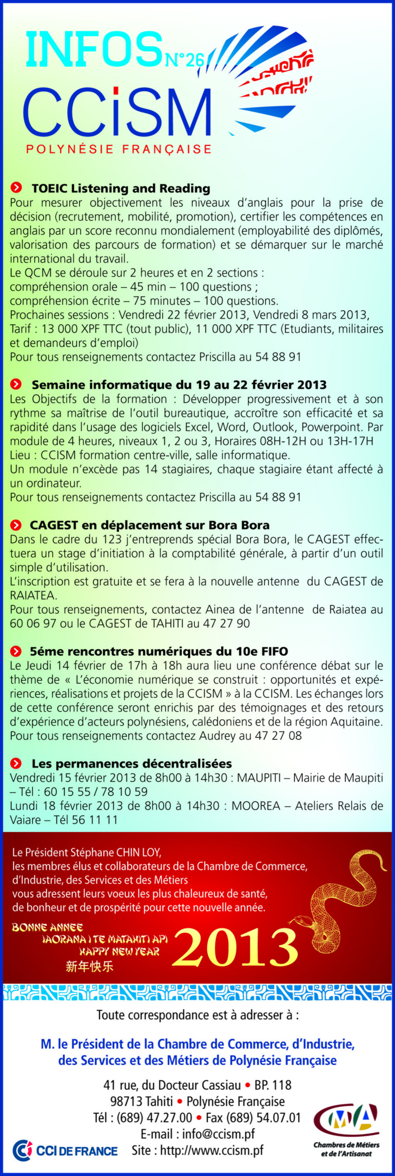 Infos CCISM N°26