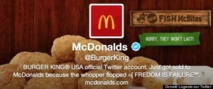Le compte Twitter de Burger King piraté et maquillé en compte... McDonald's