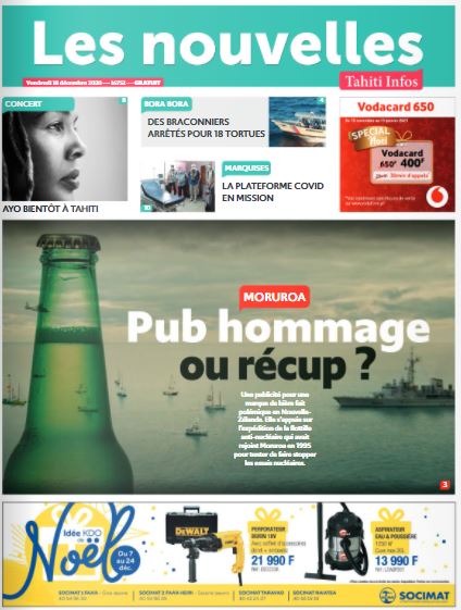 Cliquez sur la Une pour lire le journal Cliquez sur la Une pour lire le journal
