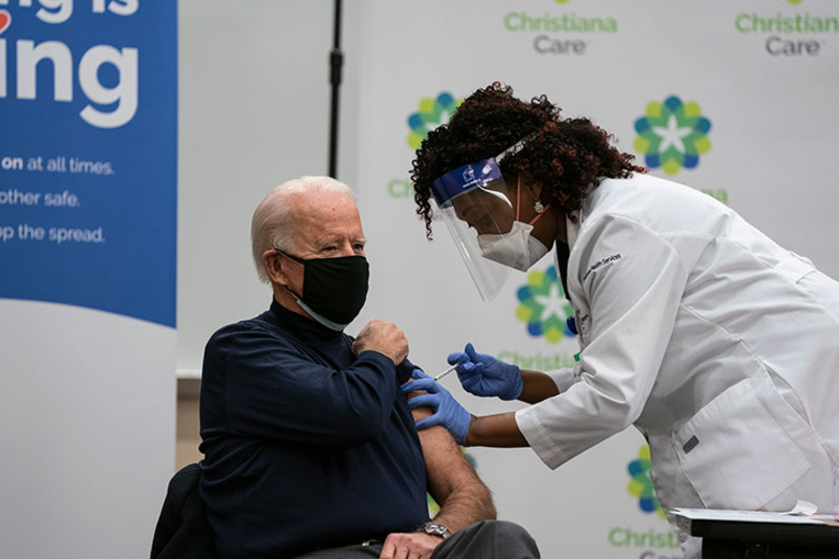 Le futur président américain Joe Biden vacciné contre le Covid-19