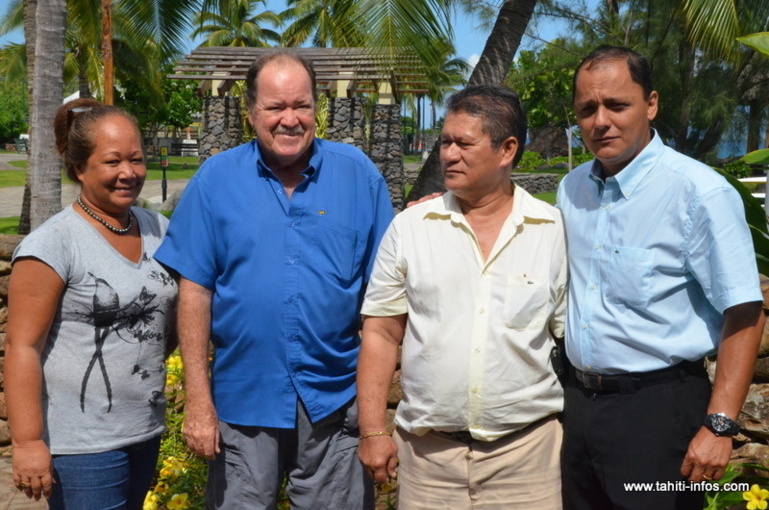 Catherine Hikutini, Emile Vernier, Napoléon Tamarii et Aldo Sarciaux se présentent sous l'étiquette RRPP
