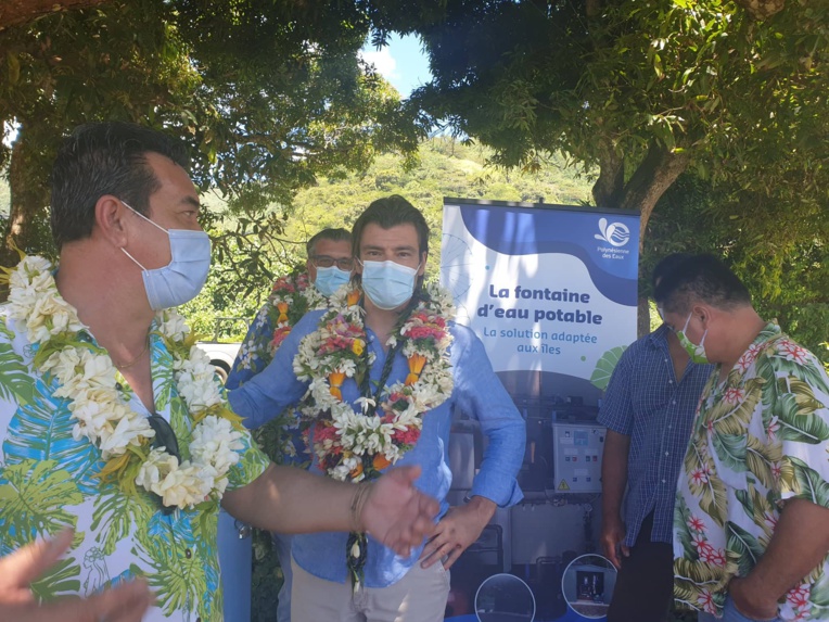 Visite éclair du directeur général délégué de Suez eau France 