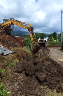 Travaux d’adduction en eau potable dans la commune de Faa'a