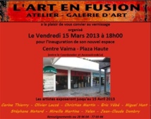 Inauguration du nouvel espace de la galerie l'Art en Fusion au Centre Vaima Inauguration du nouvel espace de la galerie l'Art en Fusion au Centre Vaima