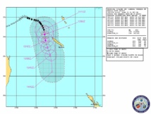 Cyclone Sandra: Alerte rouge sur le Nord de la Calédonie (12/09 à 5h00)