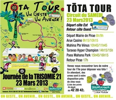 Tota Tour 2013: des petites pièces pour une grande cause !