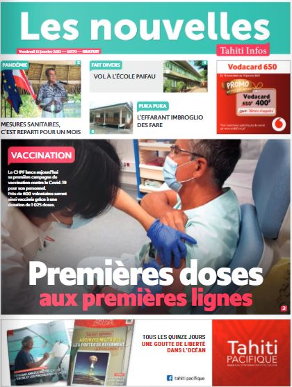 Cliquez sur la Une pour lire le journal