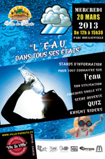 Vis ta ville «H2O dans tous ses états», Mercredi 20 mars