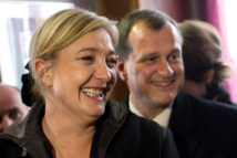 Marine Le Pen, la présidente du Front National et Louis Aliot, vice-président.