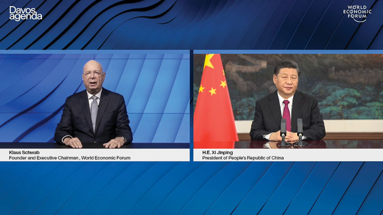 Au "Davos virtuel", l'Asie en force, reflet d'une économie mondiale en plein bouleversement Au "Davos virtuel", l'Asie en force, reflet d'une économie mondiale en plein bouleversement