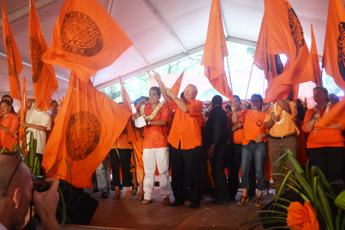 8 000 à 11 000 militants du Tahoeraa Huiraatira au cœur de Papeete