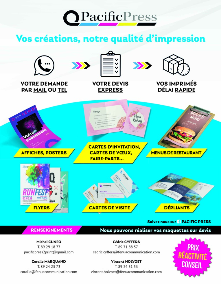 Tous vos travaux d'impression avec Pacific Press Tous vos travaux d'impression avec Pacific Press