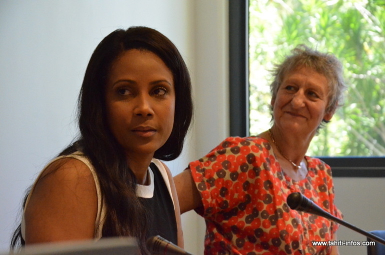Christine Kelly, membre du collège du Conseil supérieur de l'audiovisuel et Maryse Brugière, directrice des programmes au CSA.