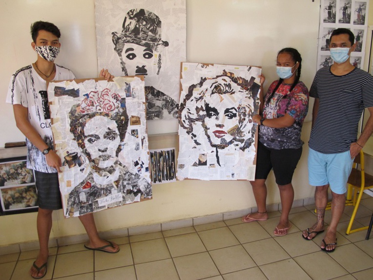Portraits d'artistes au collège de Nuku Hiva