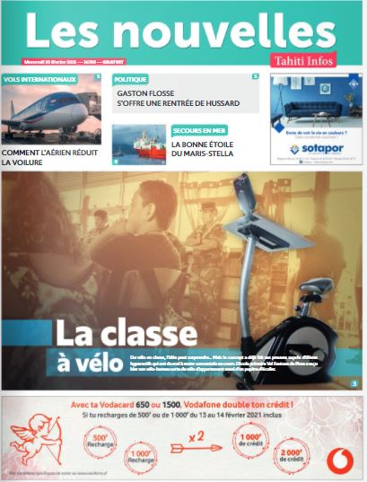 Cliquez sur la Une pour lire le journal Cliquez sur la Une pour lire le journal