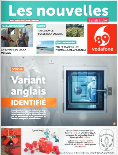 Cliquez sur la Une pour lire le journal Cliquez sur la Une pour lire le journal