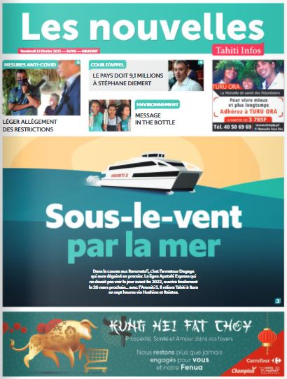 Cliquez sur la Une pour lire le journal Cliquez sur la Une pour lire le journal