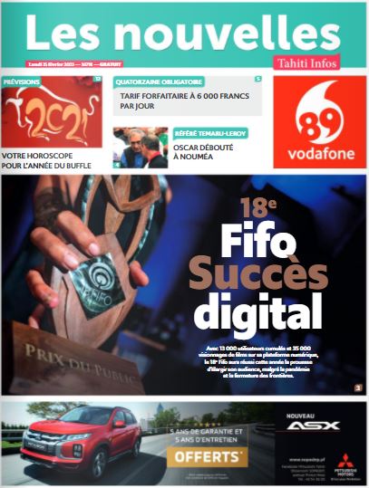 Cliquez sur la Une pour lire le journal Cliquez sur la Une pour lire le journal