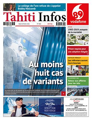 Cliquez sur la Une pour lire le journal