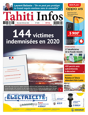 Cliquez sur la Une pour lire le journal