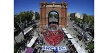 Un "coeur" de Greenpeace pour créer un sanctuaire dans l'Arctique