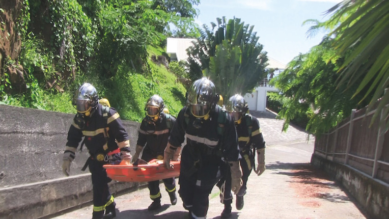 Exercice grandeur nature pour les pompiers de Raiatea