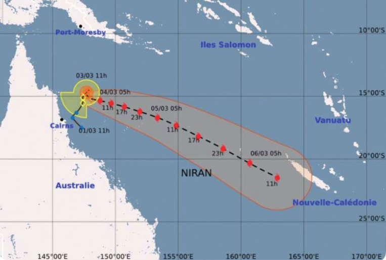 La Nouvelle-Calédonie sous la menace de la dépression Niran