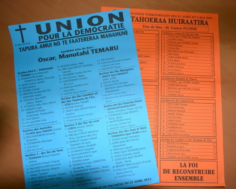 Elections territoriales 1er tour : les recours devront être déposés au Conseil d’Etat