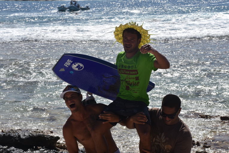 James Omitai, originaire des Marquises, a fait étalage de tout son talent sur la droite de Avatoru.