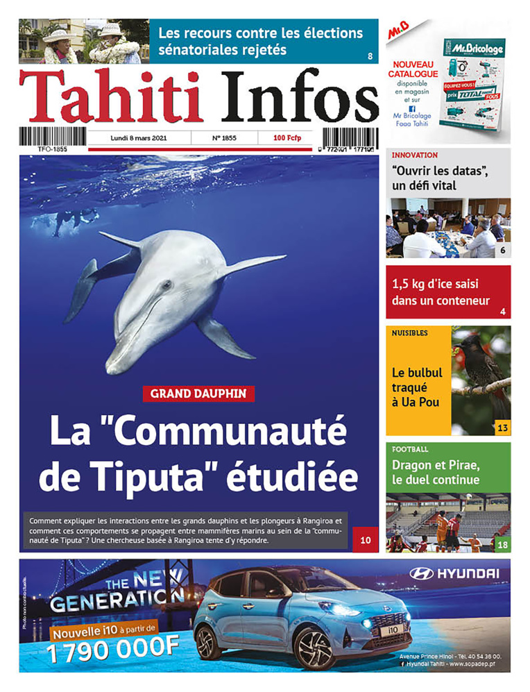 Cliquez sur la Une pour lire le journal