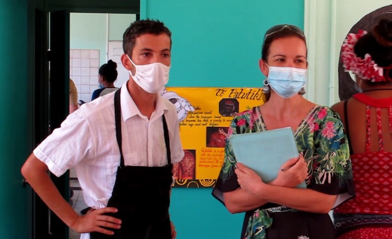 Grégory Bru et Ophélie Pelegrin, les deux enseignants à l'origine de l'initiative.