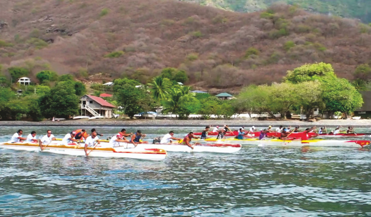 ​Top départ du championnat 2021 de va’a V6 à Nuku Hiva