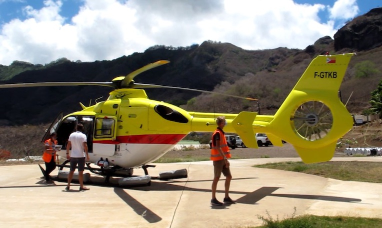 Les deux hélicoptères de Tahiti Nui Helicopters sont installés à Nuku Hiva depuis huit mois. C'est le premier audit sur l'archipel.