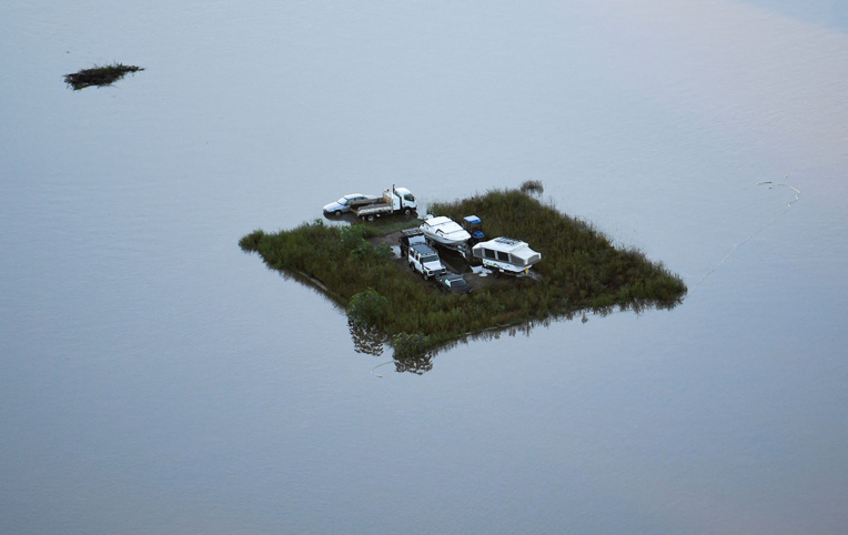 Avec la décrue, les Australiens découvrent l'ampleur des dégâts Avec la décrue, les Australiens découvrent l'ampleur des dégâts