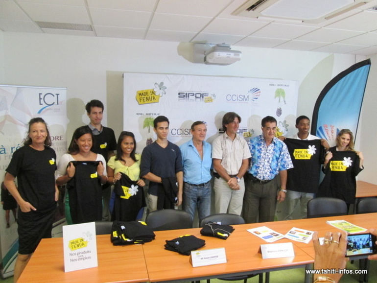 La CCISM, le SIPOF et les élèves de 1ère année de l'ECT ont oeuvré ensemble pour l'organisation de ce 13ème salon Made in fenua.