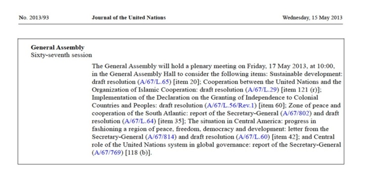 L'examen de la résolution polynésienne au programme de l’assemblée générale de l’ONU vendredi