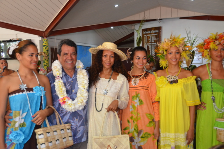 Inauguration de l'exposition de la fédération artisanale Faa'a i te rima ve'ave'a à l'assemblée