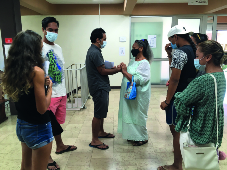 Dans la salle des pas perdus, mardi matin à l’issue de l’audience correctionnelle. Dans la salle des pas perdus, mardi matin à l’issue de l’audience correctionnelle.