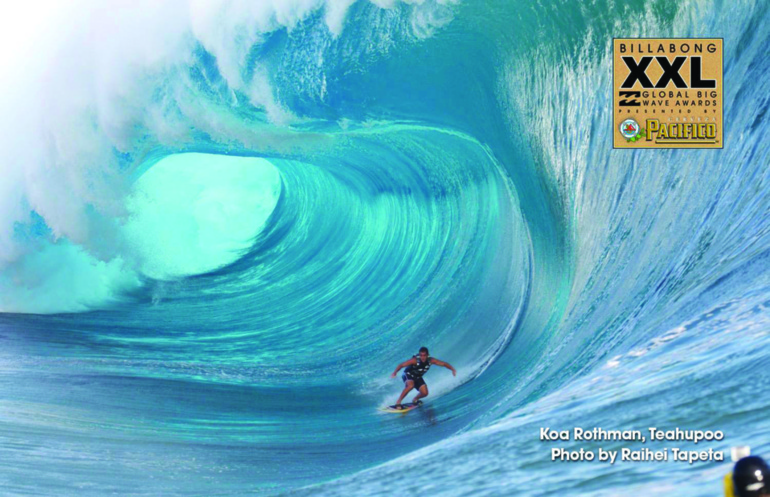 Surf tow-in : Une photo de Raihei Tapeta sélectionnée pour le concours Billabong XXL !